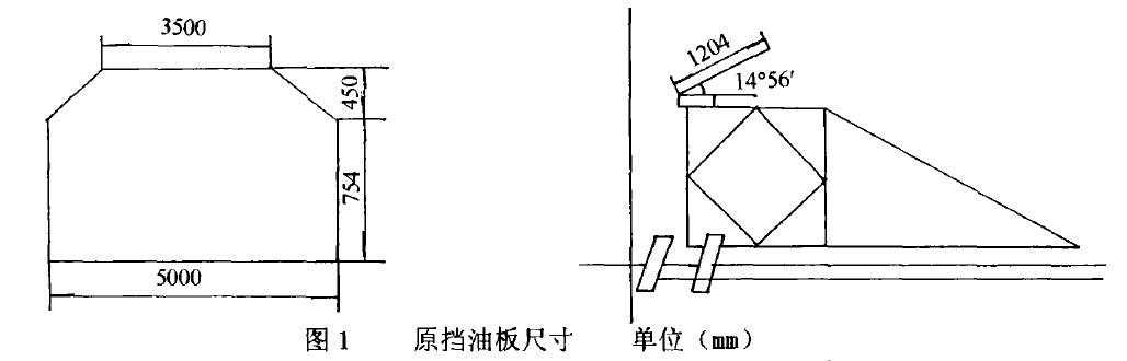 原挡油板尺寸