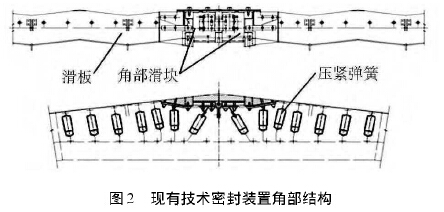 现有技术密封装置角部结构 现有技术密封装置角部结构